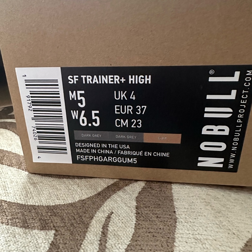 NWT NOBULL Gray High-Top Sneakers women’s size 6.5, men’s size 5. - Picture 4 of 7